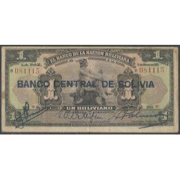 Bolivia 1 Boliviano ND1929 Serie Q1 P112