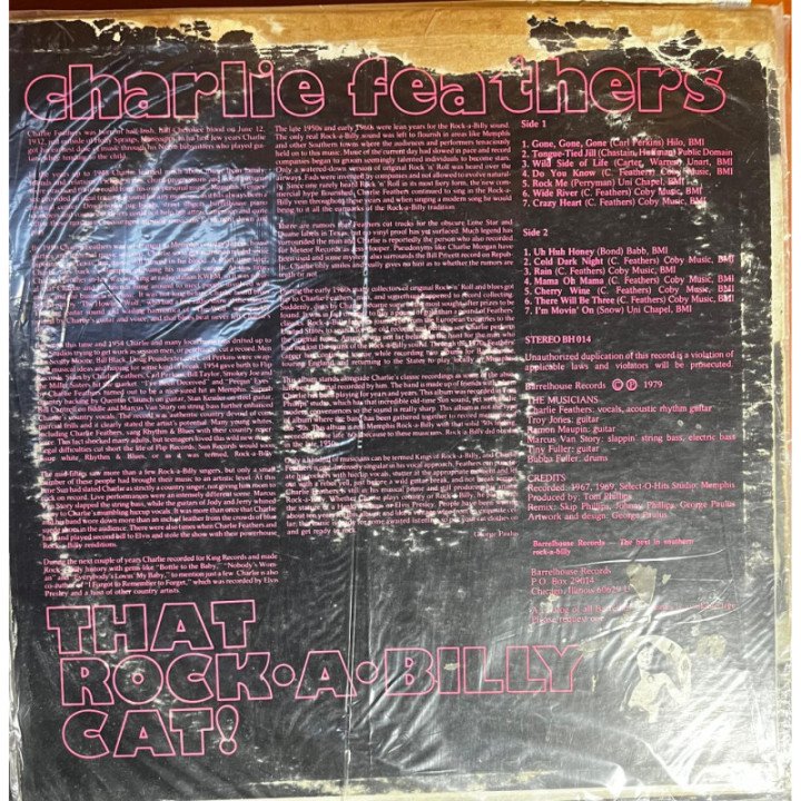 Charlie Feathers - That Rock a Billy Cat? reverso