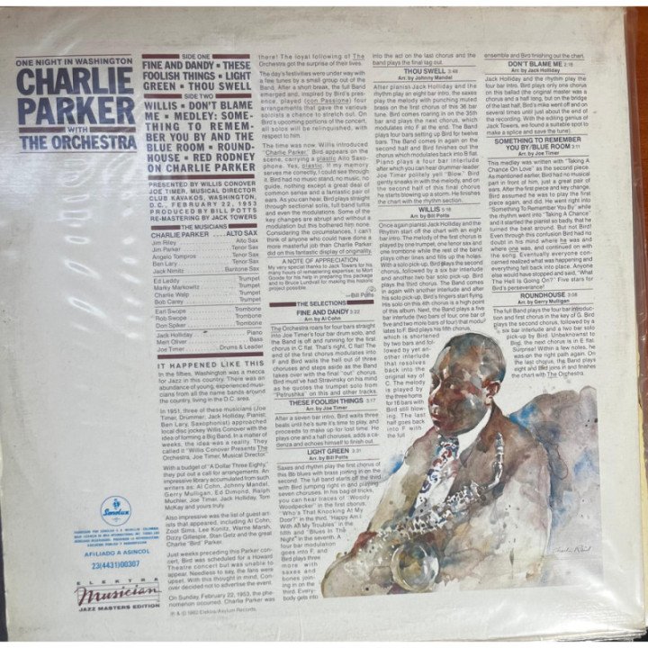 Charlie Parker with Orchestra reverso