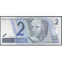 Brasil 2 Reales ND2001- Firma 39 A P249a
