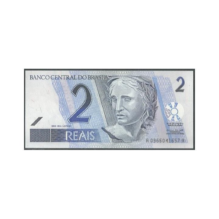 Brasil 2 Reales ND2001- Firma 39 A P249a