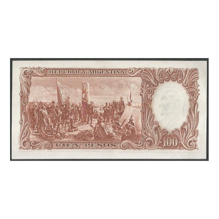 Argentina 100 Pesos ND1957-67 Serie E P272c reverso