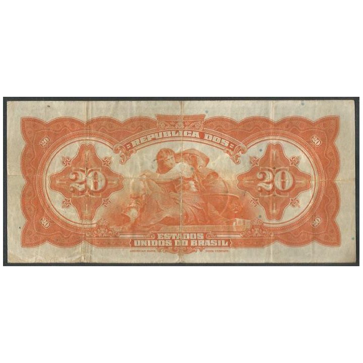 Brasil 20 Mil Reis 1931 P48c reverso