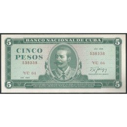 Cuba 5 Pesos 1988 P103d
