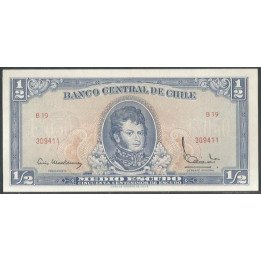 Chile 1/2 Escudo ND1962 Serie A P134b