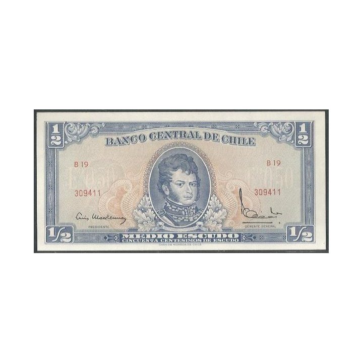 Chile 1/2 Escudo ND1962 Serie A P134b