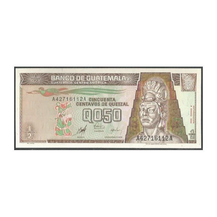 Guatemala 50 Centavos 9 Ene 1998 P98