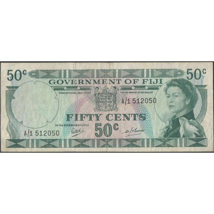 Fiji 50 Cents ND1969 P58a