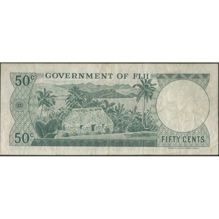 Fiji 50 Cents ND1969 P58a reverso