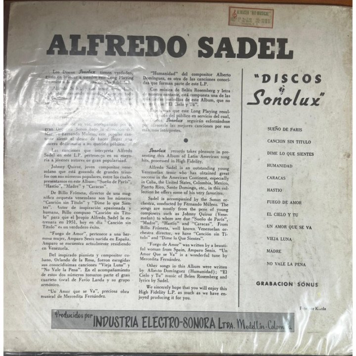 Alfredo Sadel - 4.am con reverso