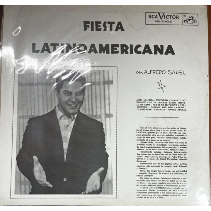 Alfredo Sadel - Fiesta Latinoamericana reverso