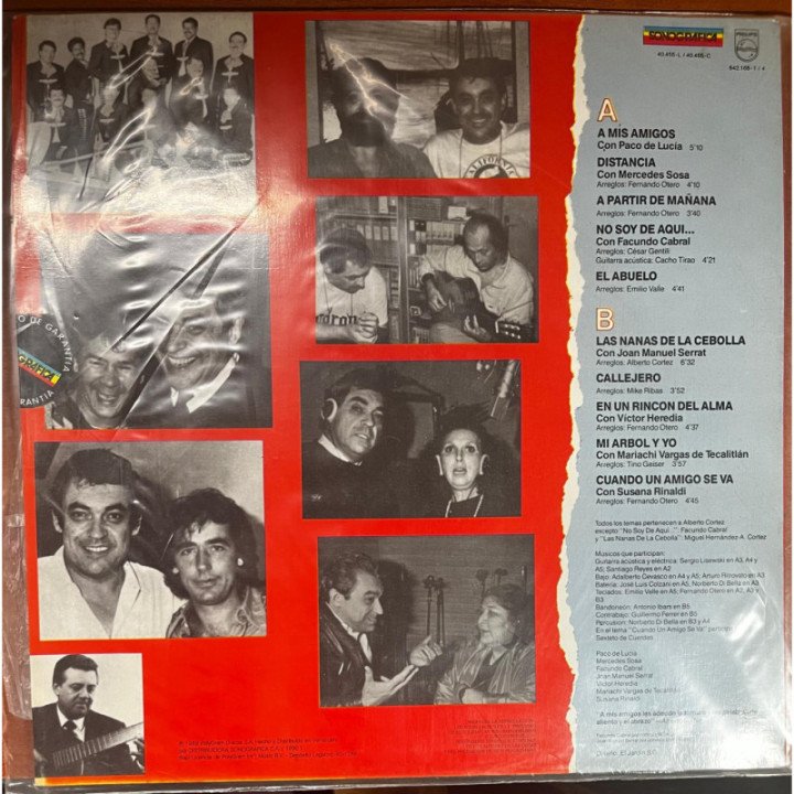 Alberto Cortez- Coincidencias reverso