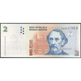 Argentina 2 Pesos ND2002 Serie D P352