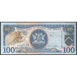 Trinidad y Tobago 100 Dollars 2006 Firma 8 P51a