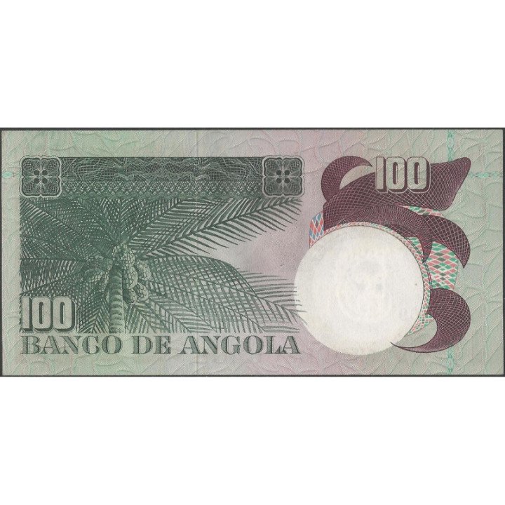 Angola 100 Escudos 10 Jun 1973 P106 reverso