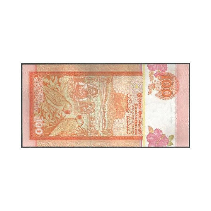 Sri Lanka 100 Rupias 19 Nov 2005 P111d reverso