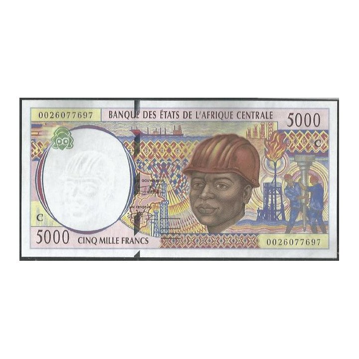 Congo 5.000 Francs 2000 P104Cf