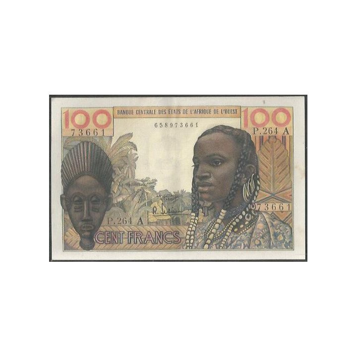 Costa de Marfil 100 Francs ND P101Ag
