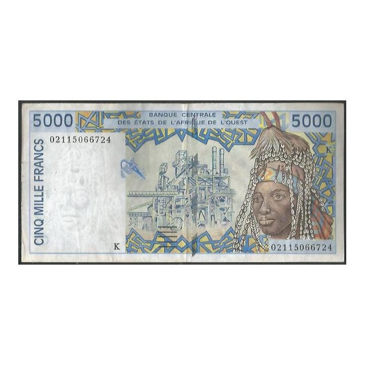 Senegal 5.000 Francs 2002 P713Kl