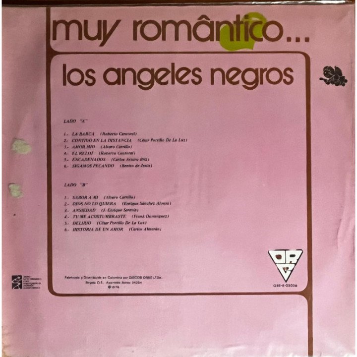 Los Angeles Negros - Muy Romantico... reverso