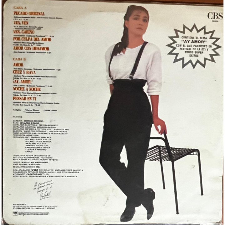 Ana Gabriel -Pecado Original reverso