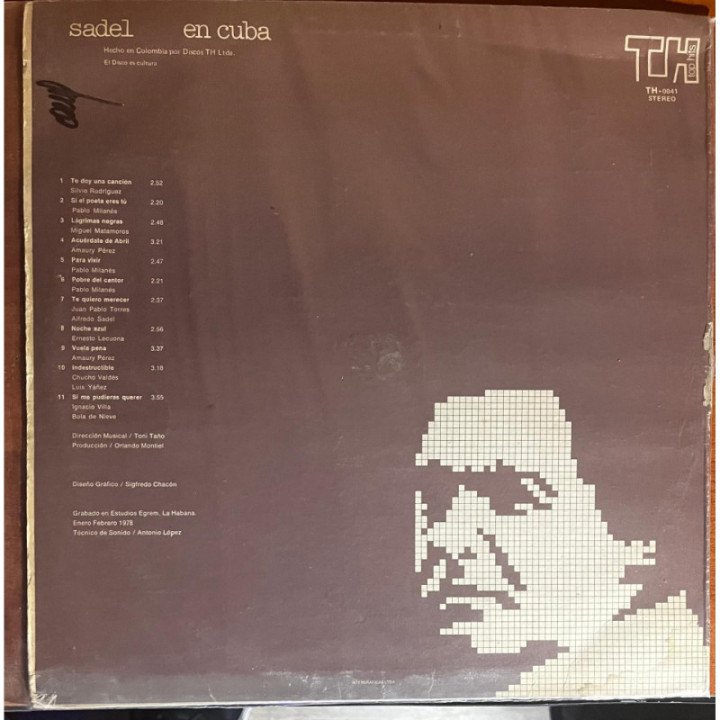 Alfredo Sadel - En Cuba reverso
