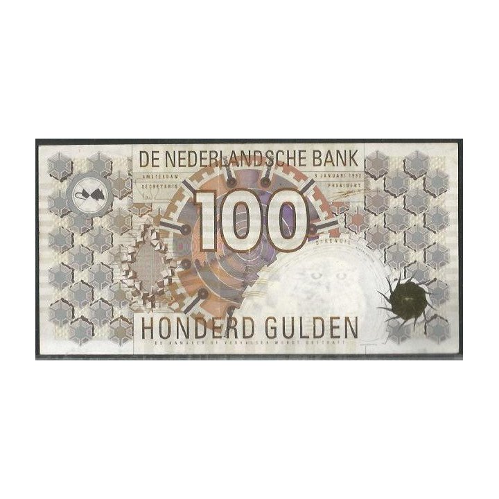 Holanda 100 Gulden 9 Ene 1992 P101