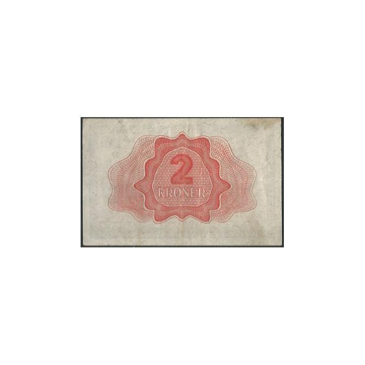 Noruega 2 Kroner 1947 P16b reverso