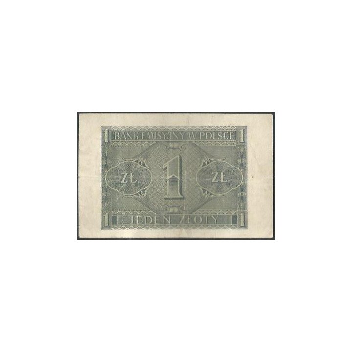 Polonia 1 Zloty 1 Ago 1941 P99 reverso