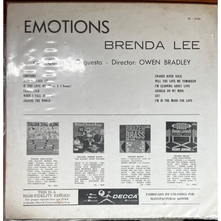 Brenda Lee - Emotions reverso