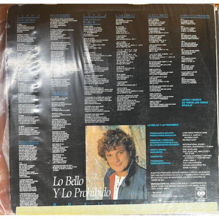 Braulio - Lo bello y lo prohibido reverso