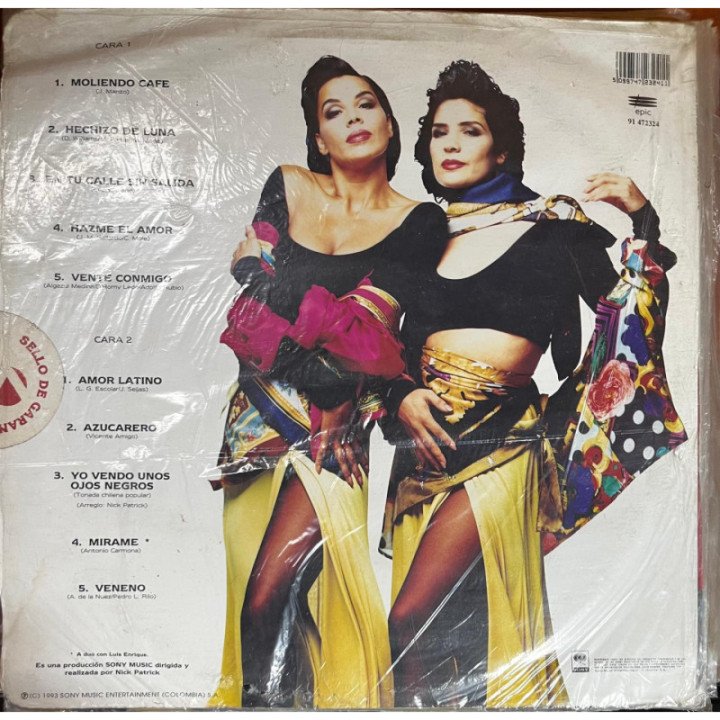 Azucar Moreno -Ojos Negros reverso