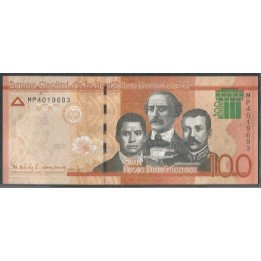 Rep. Dominicana 100 Pesos 2017 P190d
