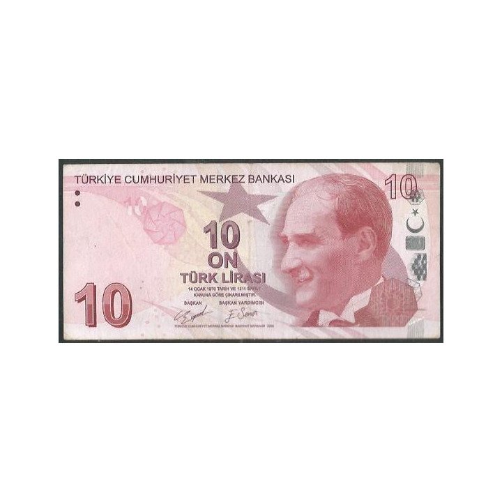 Turkya 10 Liras ND2009 P223d