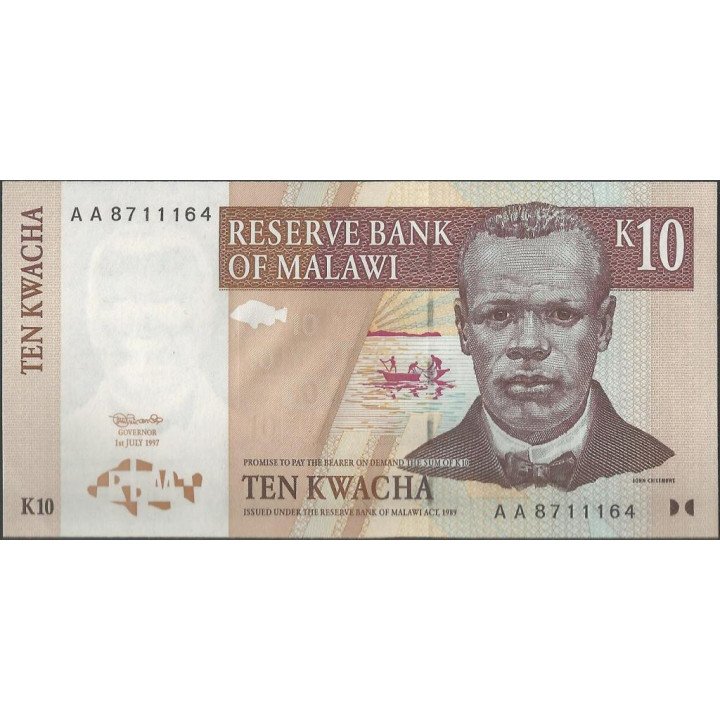 Malawi 10 Kwacha 1 Jul 1997 P37
