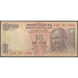 India 10 Rupias 2007 L P95f