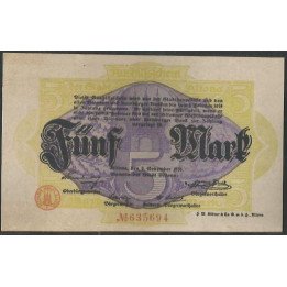 Alemania - Altona 5 Mark 2 Nov 1918