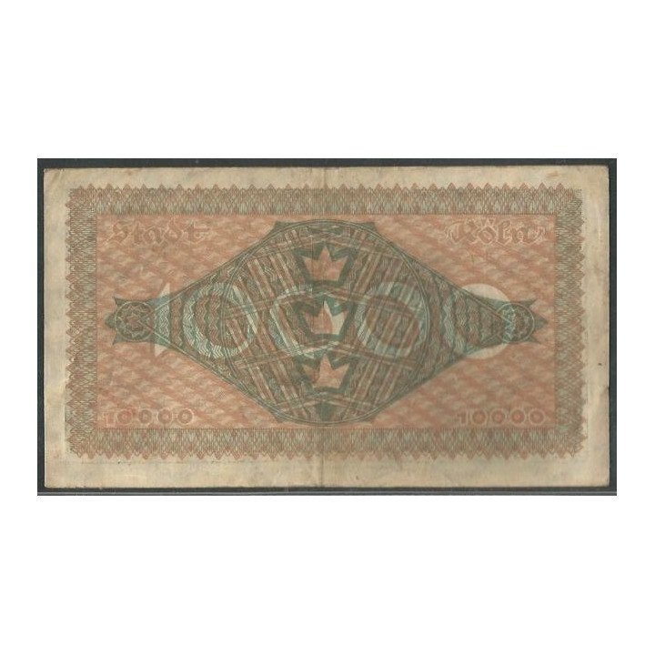 Alemania - Koln 10.000 1 Feb 1923 reverso