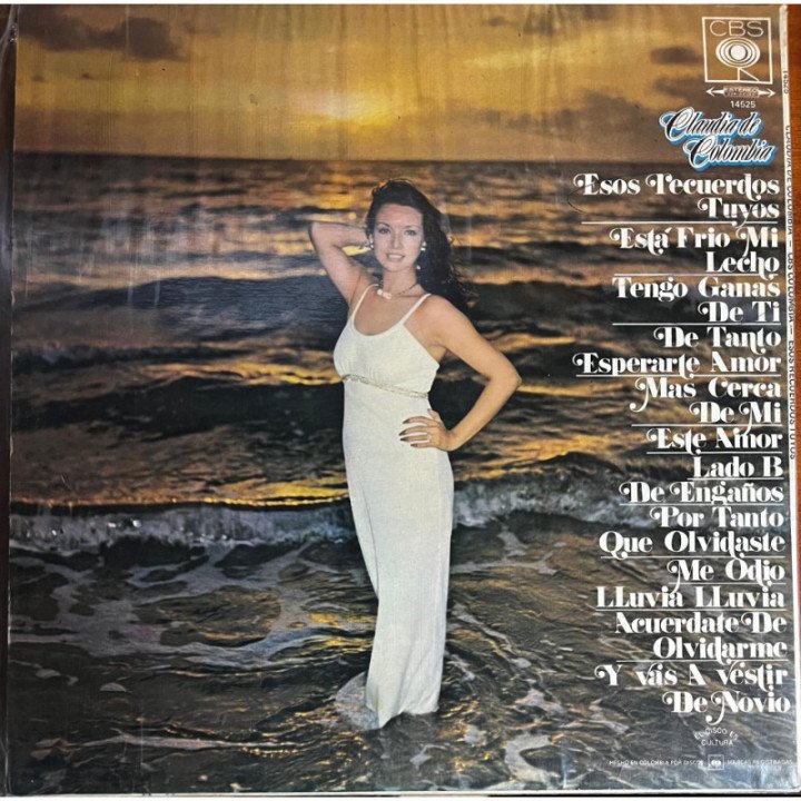 Claudia de Colombia - Esos Recuerdos Tuyos reverso