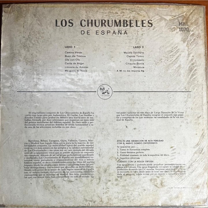 Los Churrumbeles De España reverso