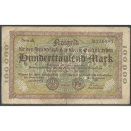 Alemania - Gelsenkirchen 100.000 Mark 21 Jul 1923