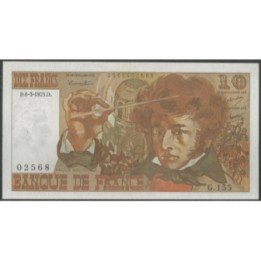 Francia 10 Francs 6 Mar 1975 P150b