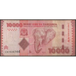 Tanzania 10.000 Shillings ND2010 P44a