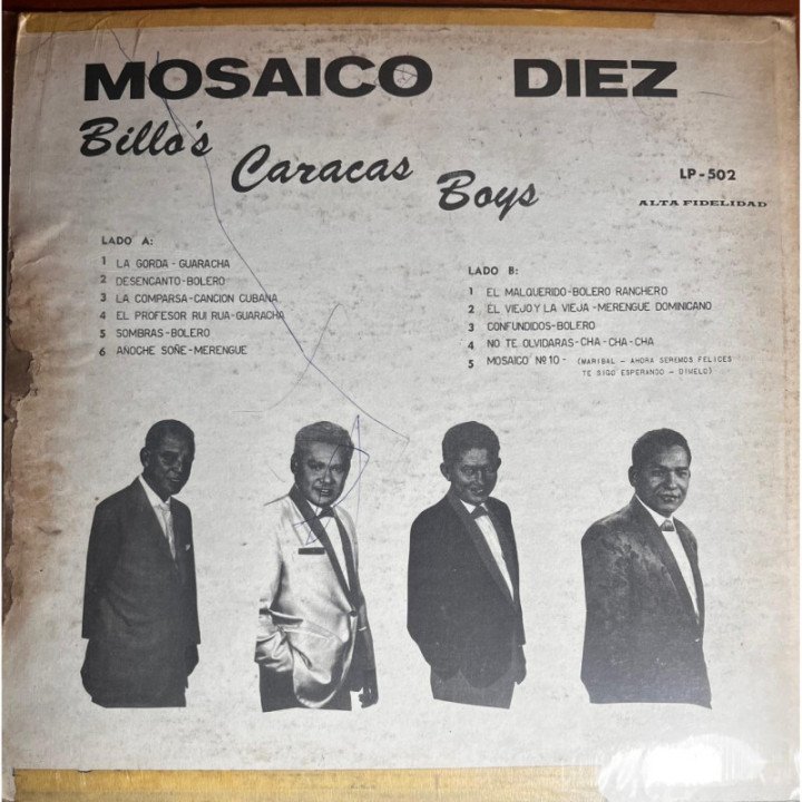 Billo's Caracas Boys - Mosaico 10 reverso