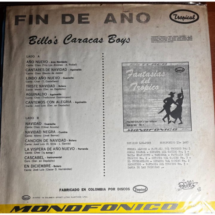 Billo's Caracas Boys - Fin de Año reverso
