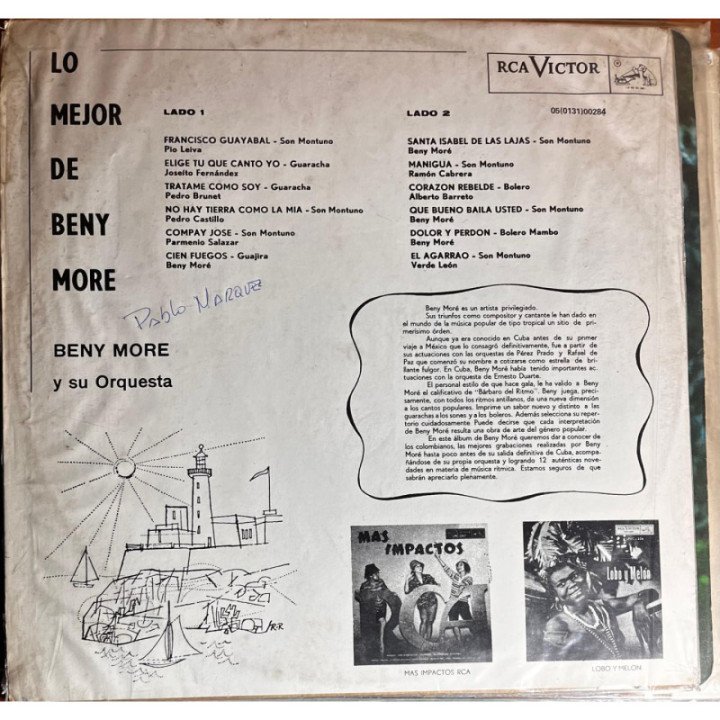 Beny More - Lo Mejor de Beny More reverso