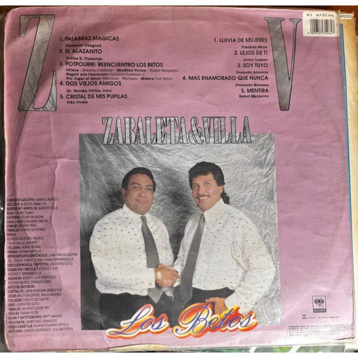 Los Betos - Zabaleta Y Villa De Nuevo reverso