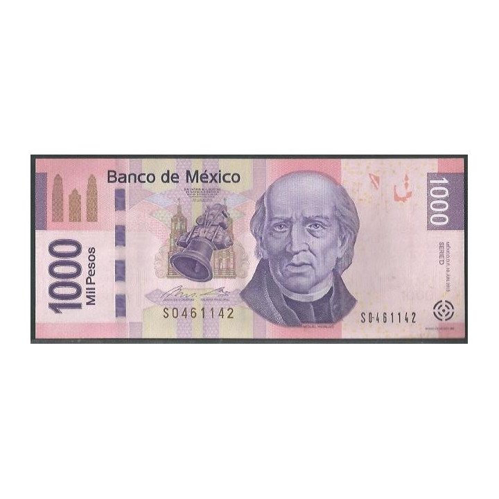 Mexico 1.000 Pesos 10 Jun 2013 Serie D P127d
