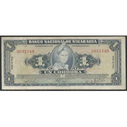 Nicaragua 1 Cordoba 1958 P99b