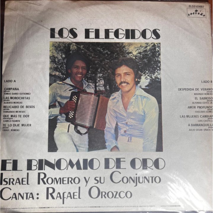 Binomio De Oro - Los Elegidos reverso